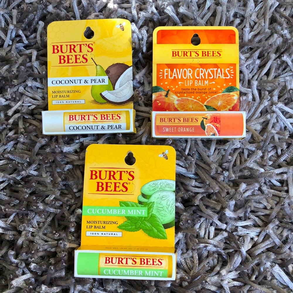 New In box Burt’s Bees chapstick set